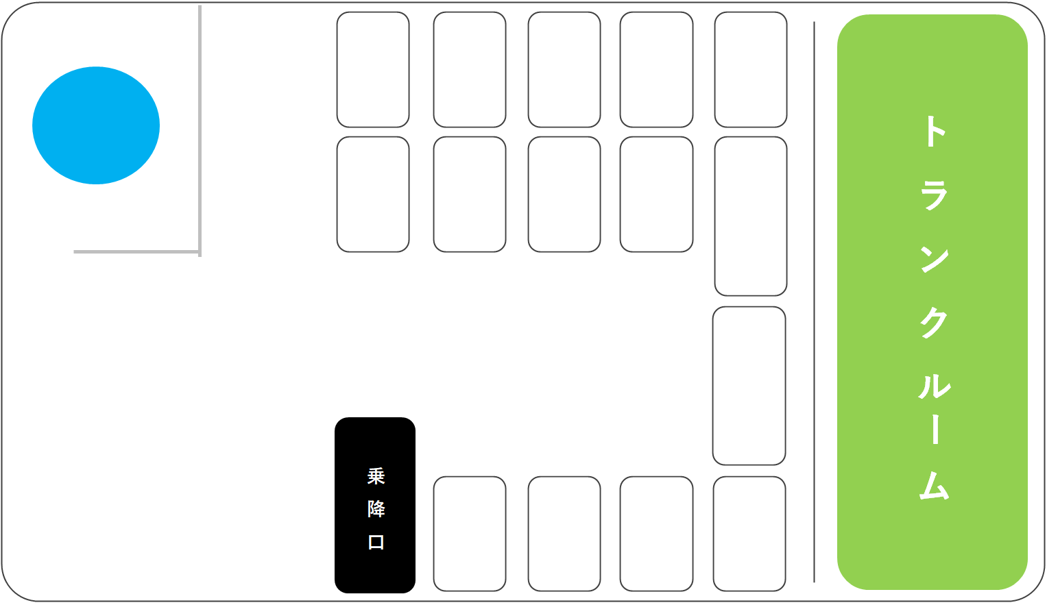 ロイヤルコーチ 座席レイアウト